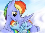  2014 equine father_and_daughter female feral friendship_is_magic horse male mammal my_little_pony nobody47 pegasus pony rainbow_dad rainbow_dash_(mlp) wings 