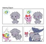  block crying diaper espurr eyes_closed feral meowstic nintendo plain_background pok&eacute;mon spanking tears video_games white_background 