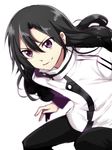  black_hair kirito kirito_(sao-ggo) long_hair otoko_no_ko purple_eyes sword_art_online zuihana_sumio 