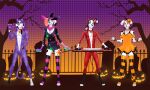  101_dalmatian_street 101_dalmatians aged_up anthro anthrofied bodysuit breasts bulge can canid canine canis cemetery clothed clothing collar container costume d.j._(101_dalmatians) da_vinci_(101_dalmatians) dal101strefan dalmatian deepak_(101_dalmatians) digital_media_(artwork) disney domestic_dog dorothy_(101_dalmatians) dress electronics feet female fingers fur group halloween halloween_costume hat headgear headphones headwear heterochromia hi_res holding_can holding_container holding_object holidays jack-o'-lantern kerchief keyboard_instrument legwear looking_at_viewer male mammal musical_instrument musical_keyboard navel outside paint plant skinsuit smile spots spray_paint standing stirrup_legwear stirrup_stockings stockings tail tight_clothing toes tombstone tree witch_costume witch_hat 
