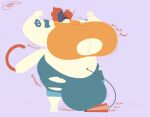  anthro balls big_balls big_breasts biped bottomwear breasts cate_meowdy clothed clothing epic_games felid feline fortnite genitals gynomorph hi_res hose hose_in_navel hose_inflation huge_balls huge_breasts inflation intersex mammal muscular onomatopoeia orange_clothing orange_shirt orange_topwear pants pump shirt solo sound_effects standing text topwear youeversheep 