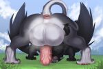  absurd_res animal_genitalia animal_penis anus avian balls beak big_balls big_penis bird butt claws digital_media_(artwork) equine_genitalia equine_penis erection feathered_wings feathers feral genitals gryphon hair hi_res huge_balls huge_penis jeffery_the_gryphon_(character) looking_at_viewer looking_back looking_back_at_viewer male mammal musk musk_cloud musky_balls mythological_avian mythological_creature mythology nude open_mouth paws penis smile solo staffkira2891 tail tongue tongue_out wings 