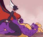  activision ambiguous_penetration anthro anthro_on_anthro anthro_penetrated anthro_penetrating anthro_penetrating_anthro anthrofied big_breasts black_body black_scales breasts cowgirl_position cynder dragon duo eyes_closed female female_penetrated from_front_position grin hand_holding happy happy_sex hi_res horn lyorenth-the-dragon male male/female male/male male_penetrating male_penetrating_female membrane_(anatomy) membranous_wings muscular muscular_anthro muscular_male mythological_creature mythological_scalie mythology non-mammal_breasts on_bottom on_top penetration penile penile_penetration purple_body purple_scales red_body red_scales scales scalie sex side_boob smile spikes spyro spyro_the_dragon tail wings 