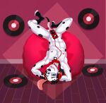  101_dalmatian_street 101_dalmatians aged_up anthro anthrofied canid canine canis clothing collar convenient_censorship d.j._(101_dalmatians) dal101strefan dalmatian digital_media_(artwork) disney domestic_dog electronics feet fingers fur hands_behind_head headphones hi_res looking_at_viewer lying male mammal markings music_player nipples nude on_back open_mouth smile solo spots spotted_body spread_legs spreading tail teeth toes vinyl_record 