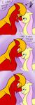  anthro big_macintosh_(mlp) equine fluttershy_(mlp) friendship_is_magic hair horse hosendamaru mammal multi-colored_hair my_little_pony pegasus pony wings 