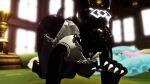 16:9 all_fours animal_mask clothing cybersaran drone dronesuit female final_fantasy final_fantasy_xiv footwear garlean hi_res high_heels humanoid latex latex_body latex_clothing latex_creature latex_skin latex_skinsuit living_latex mask obedient_drone_(cybersaran) pinup pose posing_for_the_viewer pup_mask shoes skinsuit solo square_enix tight_clothing widescreen