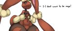  black_sclera chubby female lagomorph lopunny mammal mega_evolution mega_lopunny navel nintendo pok&eacute;mon rabbit red_eyes thick_thighs unknown_artist video_games 