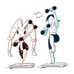  ambiguous_gender crossover female human lopunny mammal mega_evolution mega_lopunny nintendo pok&eacute;mon video_games wii_fit wii_fit_trainer 