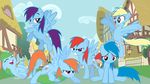  2014 equine female feral fimfic4ever friendship_is_magic horse mammal my_little_pony pegasus pony rainbow_dash_(mlp) square_crossover wings 