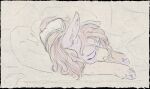 bed clothed clothing diaper equid equine fan_character female feral fetlocks fillyfables furniture hasbro hi_res hooves horse lying lying_on_bed mammal my_little_pony on_bed pillow pony sleeping solo wearing_diaper