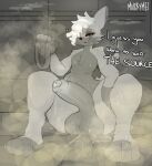 after_exercise anthro asking asking_another balls big_balls black_and_white bodily_fluids butt canid canine canis chest_fur chest_tuft clothing digital_media_(artwork) dirty dirty_underwear domestic_dog english_text erection eyebrows eyelashes eyewear fart fart_cloud fart_fetish farting_at_viewer foreskin fur genital_fluids genitals glasses hair holding_clothing holding_object holding_underwear husky jockstrap leaking leaking_penis leaking_precum locker locker_room male mammal monochrome musk musk_cloud musky_balls musky_butt muskymei nordic_sled_dog nude paws penis pose precum presenting question red_eyewear red_glasses relaxing simple_background sitting slightly_chubby smelly smelly_balls smelly_butt smelly_penis smile smug solo spitz spread_legs spreading stained stained_underwear steam steaming steaming_ass steaming_balls steaming_penis sweat sweaty_balls sweaty_body sweaty_butt sweaty_genitalia tail talking_to_another text tuft underwear wearing_glasses yes-no_question