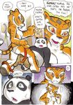  a_seated_night bear better_late_than_never blue_eyes breasts bulge cat comic daigaijin dialog english_text feline female fight kung_fu_panda male mammal master_tigress panda po red_eyes stripes text tiger 