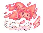  absurdres alternate_form castform castform_(misty)_(frmcast351) fakemon highres looking_at_viewer no_humans original pokemon pokemon_(creature) railroadlion signature simple_background solo white_background 