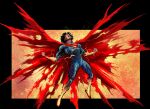  1boy absolute_dc absolute_superman bodysuit dc_comics grey_bodysuit highres juaneferreyra male_focus multicolored_suit solo superhero_costume superman_(absolute_dc) superman_logo taut_bodysuit two-tone_suit 