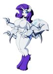  2014 alpha_channel animewave anthro anthrofied arachnid arthropod big_breasts blue_eyes breasts collar cutie_mark equine fangs female friendship_is_magic hair horn looking_at_viewer mammal multiple_eyes my_little_pony plain_background purple_hair rarity_(mlp) solo spider transparent_background unicorn 