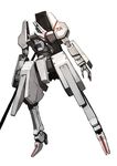  mecha morito_(sidonia_no_kishi) naginata no_humans polearm science_fiction shizuma_yoshinori sidonia_no_kishi solo tsugumori weapon white_background 