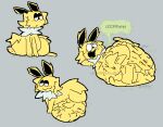  >_< 2026 abdominal_bulge ambiguous_feral ambiguous_gender ambiguous_pred belly belly_on_ground big_belly black_eyelids black_inner_ear black_nose bloated blonde_hair body_outline burp_cloud burping canid clenched_eyes closed_frown closed_smile cross-eyed daniel_(meatcanister) derived_sound_effect different_sized_pupils digestion_noises digital_media_(artwork) dot_nose eeveelution english_description eye_roll eyes_closed face_imprint feet feral feral_pred flareon front_view frown full-length_portrait fully_inside fur gaping_mouth generation_1_pokemon generation_2_pokemon green_burp_cloud green_text hair half-closed_eyes hand_imprint hanging_belly hi_res huge_belly imprint jolteon lightning_tail lying male_(lore) mammal meatcanister monotone_background monotone_hair motion_lines mouth_closed multicolored_ears multiple_prey narrowed_eyes neck_tuft nintendo on_side open_mouth pichu pixel_(artwork) pokemon pokemon_(species) portrait quadruped rumbling_stomach same_size_vore satisfied side_view simple_background sitting smile soft_vore solo sound_effects tail text thick_thighs tuft two_tone_ears unimpressed unseen_prey unwilling_prey vaporeon vore vowelless vowelless_sound_effect white_body white_fur wide_eyed wide_hips yellow_body yellow_ears yellow_face yellow_feet yellow_fur yellow_legs yellow_tail 