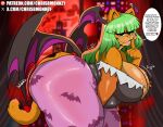  anthro bedroom_eyes belly big_breasts big_butt breast_jiggle breasts butt butt_jiggle capcom chrisbmonkey claws cosplay crossgender crossover crossover_cosplay darkstalkers demon domestic_cat english_text felid feline felis female garfield_(series) garfield_the_cat head_wings heart_symbol hi_res huge_butt inviting_to_sex inviting_viewer jiggling lips looking_at_viewer mammal membrane_(anatomy) membranous_wings morrigan_aensland motion_lines mtf_crossgender narrowed_eyes seductive solo speech_bubble text thick_bottom_lip thick_thighs unusual_wing_placement url wings 