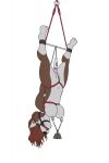  anthro athletic athletic_anthro athletic_female ball_gag bdsm big_breasts black_nose bondage bound breasts breathable_gag brown_body brown_hair canid canine crotch_rope emmetalbenny female gag gagged green_eyes hair halter hands_behind_back harness_ball_gag harness_gag hi_res mammal muffled multicolored_body navel nipple_clamp nipple_fetish nipple_play nipple_pull nipple_weights nipples nude nude_anthro nude_female open_mouth open_mouth_gag restrained restraints rope rope_bondage rope_harness sex_toy simple_background solo submissive submissive_anthro submissive_female suspension suspension_bondage two_tone_body upside_down vibrator vibrator_on_pussy wand_vibrator weights white_background white_body 
