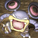  absurdres bird commentary_request dirt fangs highres looking_at_viewer loudred mud open_mouth pokemon pokemon_(creature) pokemon_focus solo spicyichizo teeth 
