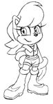  chipmunk female fur hair mammal princess_sally rodent sally_acorn sega sonic_(series) squirrel technijui 