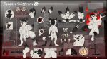 16:9 4k absurd_res animal_genitalia anthro anus ass_up balls black_border border butt canid canine dugan_(metalfoxt) dugan_kittoson english_text feet fox genitals hi_res hindpaw magic male mammal metalfoxt model_sheet mythological_creature mythology paws short size_difference smaller_male solo spread_butt spreading text widescreen