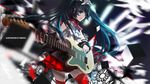  artist_name bad_id bad_pixiv_id bless_you_(module) blurry depth_of_field green_eyes green_hair guitar hatsune_miku headphones instrument long_hair music nisoku_hokou_(vocaloid) open_mouth playing_instrument pleated_skirt project_diva_(series) project_diva_f_2nd red_legwear singing skirt solo swd3e2 thighhighs vocaloid zettai_ryouiki 