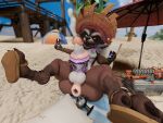 3d_(artwork) 4:3 alcohol anthro anus balls beach beach_chair beach_umbrella beverage boardwalk brown_body brown_fur buttplug clothing container cooler cross-eyed cup digital_media_(artwork) drinking_glass ejaculation electronics footwear fur genitals glass glass_container glass_cup guardians_of_the_galaxy gun hat headgear headwear hi_res huge_filesize looking_pleasured male mammal marvel marvel_rivals mostly_nude oddo palm_tree parasol penetrable_sex_toy penis phone pillow plant plug_(sex_toy) procyonid puffy_anus raccoon ranged_weapon red_eyes rocket_raccoon sandals sex_toy shoes solo tent tree weapon wine wine_glass