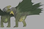 2026 animal_genitalia beak belly big_belly biped bite butt claws cloaca cloacal_penis dewlap_(anatomy) digital_drawing_(artwork) digital_media_(artwork) dragon duo elemental_creature erection feral flora_fauna genitals green_body green_penis herm herm/herm hi_res imminent_sex intersex intersex/intersex long_penis looking_back membrane_(anatomy) membranous_tail membranous_wings mythological_creature mythological_scalie mythology neck_tuft nude open_mouth penis plant plantigrade rear_view scalie simple_background size_difference sketch spread_cloaca spread_wings spreading tail tapering_penis teeth toothed_beak tuft unusual_anatomy wings yellow_belly yellow_neck zw3