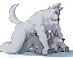 5:4 age_difference anal anal_penetration anthro anthro_on_anthro anthro_penetrated anthro_penetrating anthro_penetrating_anthro balls barazoku beastars black_sclera canid canine canis colored crossover death_(puss_in_boots) doggystyle dominant dominant_anthro dominant_male dreamworks duo erection eyes_mostly_closed facial_markings fingers from_behind_position fur genitals grey_body grey_fur half-closed_eyes head_markings hi_res humanoid_genitalia humanoid_hands humanoid_penis intraspecies jrjresq larger_anthro larger_male legoshi_(beastars) looking_at_another looking_down looking_pleasured male male/male male_anthro male_penetrated male_penetrating male_penetrating_male mammal markings mask_(marking) muscular muscular_anthro muscular_male narrowed_eyes nude nude_anthro nude_male obscured_penetration on_ground open_mouth open_smile penetration penile penile_penetration penis penis_in_ass puss_in_boots_(franchise) red_eyes sex shaded simple_background size_difference smaller_anthro smaller_male smile smug submissive submissive_anthro submissive_male tail white_background wolf wrist_grab