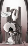 absurd_res anthro chain chair choker darkmageorigin dominant dominant_female duo female female/female furniture hi_res hollow_knight:_silksong hollow_knight_(franchise) hornet_(hollow_knight) jewelry kneeling lace_(hollow_knight:_silksong) necklace nude slave team_cherry throne