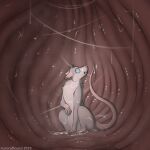 1:1 aurorabound blue_eyes bodily_fluids countershading dripping extreme_size_difference feral fully_inside fur grey_body grey_fur inside_stomach internal larger_pred mammal micro micro_prey mouse murid murine oral_vore organs rodent saliva saliva_drip saliva_on_face saliva_on_foot saliva_string size_difference stomach stomach_acid unseen_pred vore white_body white_fur worried_look