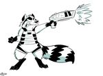  chubby gun jasperclaw male mammal raccoon ranged_weapon rocket_raccoon solo weapon 