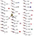  american_flag australian_flag bren_gun chart chauchat czech_flag danish_flag dp-28 french_flag gun highres hungarian_flag italian_flag japanese_flag lewis_gun machine_gun mexican_flag mg34 mg42 nazi_flag no_humans original rpd soviet_flag stalingrad_cowboy star swedish_flag swiss_flag type_11_light_machine_gun type_96_light_machine_gun type_99_light_machine_gun union_jack weapon weapon_request 