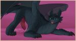 abstract_background all_fours animal_genitalia ass_up bedroom_eyes big_penis blue_eyes bodily_fluids claws dragon dreamworks dripping european_mythology feral fury_(httyd) genital_fluids genitals hi_res how_to_train_your_dragon knot leaking_precum looking_at_viewer male membrane_(anatomy) membranous_wings musk mythological_creature mythological_scalie mythology narrowed_eyes night_fury penile_spines penis precum precum_drip precum_puddle precum_string prestomajesto scales scalie seductive selectively_detailed smile solo spines tail throbbing throbbing_penis tongue tongue_out western_dragon wings zephyr_(prestomajesto)