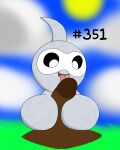 ambiguous_gender castform duo generation_3_pokemon genitals grey_body hi_res id_number licking male nintendo normal_castform number number_sign open_mouth oral penile penis penis_lick pokemon pokemon_(species) secretsableye sex text tongue