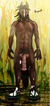  2014 abs animal-genitalia animal_genitalia anthro balls digital-art equine fur horse horsecock jaxneesen looking-at-viewer male mammal muscles nude penis solo 