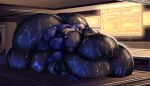 2024 2_toes 3_fingers absurd_res alien areola belly belly_rolls big_areola big_belly big_breasts big_butt bioware black_bodysuit black_clothing black_fingerless_gloves black_footwear black_gloves black_handwear black_skinsuit black_wall bodysuit breasts butt ceiling clothed clothed_female clothed_humanoid clothing colored comedii deep_navel digital_drawing_(artwork) digital_media_(artwork) electronic_arts english_description english_text fat_arms fat_legs feet female female_humanoid fingerless_gloves fingers flabby_arms footwear fully_clothed fully_clothed_female fully_clothed_humanoid gloves grey_body grey_skin hand_on_own_breast handwear hi_res huge_belly huge_breasts huge_butt huge_thighs humanoid hyper hyper_belly hyper_butt hyper_thighs immobile light lighting mass_effect morbidly_obese morbidly_obese_female morbidly_obese_humanoid navel navel_outline nipple_outline not_furry number obese obese_female obese_humanoid overweight overweight_female overweight_humanoid puffy_areola purple_mask quarian shaded sign sitting sitting_on_ground skinsuit solo tali'zorah text thick_thighs tight_clothing toes wall_(structure) wet wet_bodysuit wet_clothing