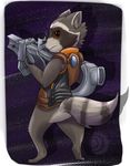  bottomless cute fluffychaos gun male mammal raccoon ranged_weapon rocket_raccoon solo weapon 