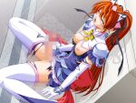  1girl 2000s_(style) arm_support armor blush bow breasts censored closed_eyes earrings elbow_gloves elixir_lime erection futanari futanari_masturbation game_asset gloves hair_ribbon jewelry large_breasts long_hair magical_girl mahou_senshi_(series) mahou_senshi_elixir_knights masturbation mosaic_censoring nipple_indents nipples no_bra non-web_source official_art open_mouth orange_hair panties penis ponytail red_hair reflection ribbon saitou_natsuki self-datamine sitting skirt solo tachibana_arisu_(mahou_senshi) thighhighs torn_clothes torn_thighhighs underwear variant_set visual_novel_cg wariza white_thighhighs 