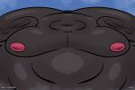 2025 anthro avian balloonedbird beak belly big_belly bird black_beak black_body blush cloud copyright_symbol corvid corvus_(genus) crow day feathers head_tuft hi_res huge_belly hyper hyper_belly looking_at_viewer male moobs morbidly_obese morbidly_obese_anthro morbidly_obese_male nipples non-mammal_nipples obese obese_anthro obese_male orange_eyes oscine outside overweight overweight_anthro overweight_male passerine pink_nipples solo symbol tail tail_feathers tuba_(balloonedbird) tuft