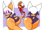 2023 anthro ball basketball basketball_(ball) bat bat_wings big_butt breasts butt butt_focus clothed clothing digital_drawing_(artwork) digital_media_(artwork) dunk duo echidna eyelashes female female_focus furgonomics glistening_eyelids holding_basketball knuckles_the_echidna lidded_eyes lipstick looking_at_viewer looking_back looking_back_at_viewer makeup male mammal membrane_(anatomy) membranous_wings mole_on_butt monotreme nocklepie presenting presenting_hindquarters purple_background rear_view rouge_the_bat sega short_tail signature simple_background small_wings smile solo_focus sonic_the_hedgehog_(series) swimwear tail tan_body wide_hips wings