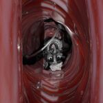 1:1 3d_(artwork) absurd_res animal_genitalia anthro aydan_(aydanfox) aydultcontent bandai_namco black_body black_fur bodily_fluids canid canine cervix digimon digimon_(species) digital_media_(artwork) dominant dominant_female duo female forced fox fur gaping gaping_vagina genital_fluids genitals hi_res internal internal_vaginal macro male male/female mammal micro micro_prey renamon size_difference unbirthing unwilling_prey vaginal vaginal_fluids vore vulva