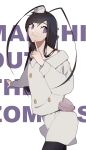  1boy :3 antenna_hair bleach bleach:_sennen_kessen-hen blue_eyes buttons coat cowboy_shot finger_to_mouth giselle_gewelle hat highres kuraya3 long_hair male_focus mini_hat solo trap white_coat 