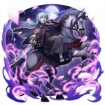  1other artist_request aura black_gloves black_hakama black_skirt blue_hair cloud cloudy_sky dark_aura falling_petals fingerless_gloves flip-flops floating_hair frown full_body full_moon game_asset gloves gradient_clothes gradient_hakama gradient_skirt grand_summoners grey_hakama grey_sandals grey_skirt hakama hakama_skirt hand_up haori holding holding_sword holding_weapon horseback_riding japanese_clothes katana kimono long_hair looking_ahead moon night official_alternate_costume official_art outline petals pink_petals purple_haori purple_kimono purple_sky riding rimuru_tempest samurai sandals simple_background skirt sky socks solo standing sword tabi tensei_shitara_slime_datta_ken transparent_background two-tone_hakama two-tone_skirt v-shaped_eyebrows weapon white_horse white_outline white_socks 