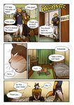  anthro bed canine cat comic drunk feline fox male mammal maririn phone 