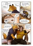  anthro bed canine cat comic drunk feline fox invalid_tag male mammal maririn phone 