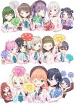  >:) 6+girls 6th_live_dream_~bloom_garden_party~ ;) ^_^ absurdres ahoge anyoji_hime aqua_eyes beret black_choker black_hair black_hat black_ribbon blonde_hair blue_eyes blue_hair blunt_bangs blunt_ends blush bob_cut braid brown_dress brown_hair center-flap_bangs ceras_yanagida_lilienfeld choker closed_eyes closed_mouth clothing_cutout collarbone colored_inner_hair commentary_request copyright_name double_bun dream_believers dress everyone flower_stand_art fujishima_megumi gradient_hair green_eyes green_hair grey_hair hair_bun hair_intakes hair_ornament hair_ribbon hairclip hanazora_satsuki hasu_no_daisankaku hasu_no_sanrenka hasu_no_shoushihenkei hasu_no_sora_school_uniform hat highres hinoshita_kaho holding inverted_bob jellyfish_cut kachimachi_kosuzu katsuragi_izumi kinjo_maika long_hair long_sleeves love_live! love_live!_hasu_no_sora_jogakuin_school_idol_club medium_hair momose_ginko multi-tied_hair multicolored_hair multiple_girls murano_sayaka neckerchief ogami_sachi one_eye_closed orange_eyes orange_hair osawa_rurino otomune_kozue parallel_hairclips pink_dress pink_hair pink_ribbon ponytail purple_eyes purple_hair rabbit_hair_ornament red_eyes red_hair red_neckerchief red_streaks reisawa_aoi ribbon sailor_collar sailor_dress sample_watermark school_uniform shinowa_mion short_hair short_sleeves shoulder_cutout side_braids side_ponytail sidelocks simple_background single_side_bun smile split_mouth star_(symbol) star_hair_ornament straight_hair streaked_hair triangle_hair_ornament two-tone_hair two_side_up v-shaped_eyebrows virtual_youtuber watermark white_background white_hair white_sailor_collar winter_uniform yugiri_tsuzuri 