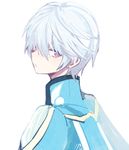  1boy coat miclio_(tales) mikleo_(tales) purple_eyes short_hair tales_of_(series) tales_of_zestiria white_hair 