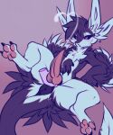 2026 3_fingers 3_toes 4_ears 5:6 ambiguous_gender animal_genitalia animal_penis anthro anus avali avian big_anus big_penis big_tail bird black_anus black_body black_claws black_feathers black_finger_claws black_fur black_genitals black_hair black_sclera black_toe_claws blue_body blush blush_lines bodily_fluids butt chest_tuft claws colored colored_sketch countershade_fur countershade_torso countershading cum cum_on_body cum_on_chest cum_on_hand cum_on_self cum_string cumshot digital_drawing_(artwork) digital_media_(artwork) digitigrade disembodied_hand duo ejaculating_on_self ejaculation embarrassed erection feathered_wings feathers feet finger_claws fingers fluffy fluffy_chest full-length_portrait fur fyr_(fenrir784) genital_fluids genitals ghost_hand gradient_background hair handjob hi_res holding_another's_knot holding_another's_penis holding_knot holding_penis inner_ear_fluff intersex intravaginal_penis knot knot_grab knotted_penis knotted_tapering_penis leaning leaning_backward long_tail looking_at_viewer lying male male/ambiguous maleherm multi_ear multicolored_body mysha_(artist) nude nude_anthro nude_intersex on_back open_mouth orgasm pawpads paws pear-shaped_figure penile penis pink_background pink_genitals pink_pawpads pink_penis portrait presenting presenting_penis puffy_anus purple_background purple_eyes raised_leg sex simple_background sketch solo_focus spread_legs spreading tail tail_anus tapering_penis toe_claws toes tuft tufted_fur wide_hips winged_arms wings